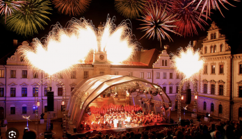 Patio interior del Castillo de Thurn y Taxis